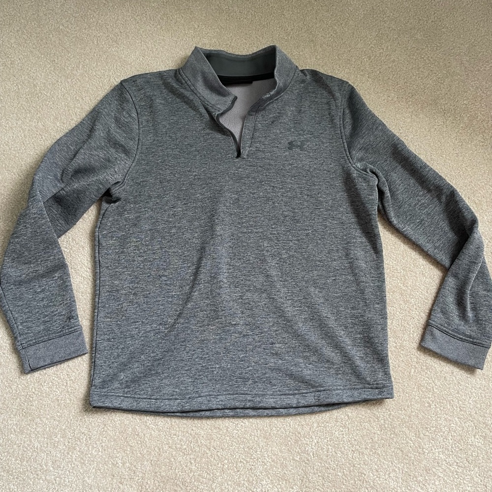 Men's Under Armour Gray Quarter-Zip Sweater